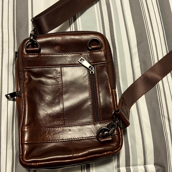 Sunmig leather bag in brown - Picture 1 of 4